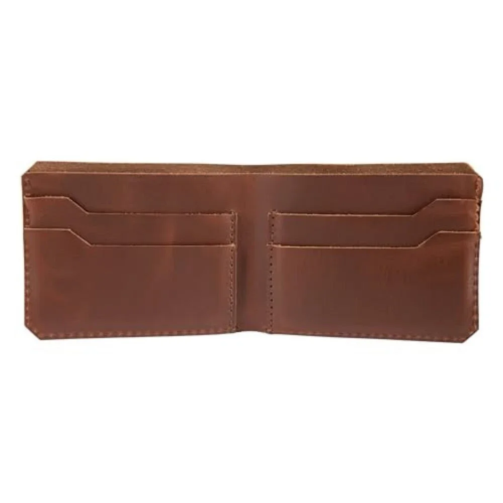 Carhartt Craftsman Bifold Wallet Men's One Size Brown Leather Card Slots NLW383